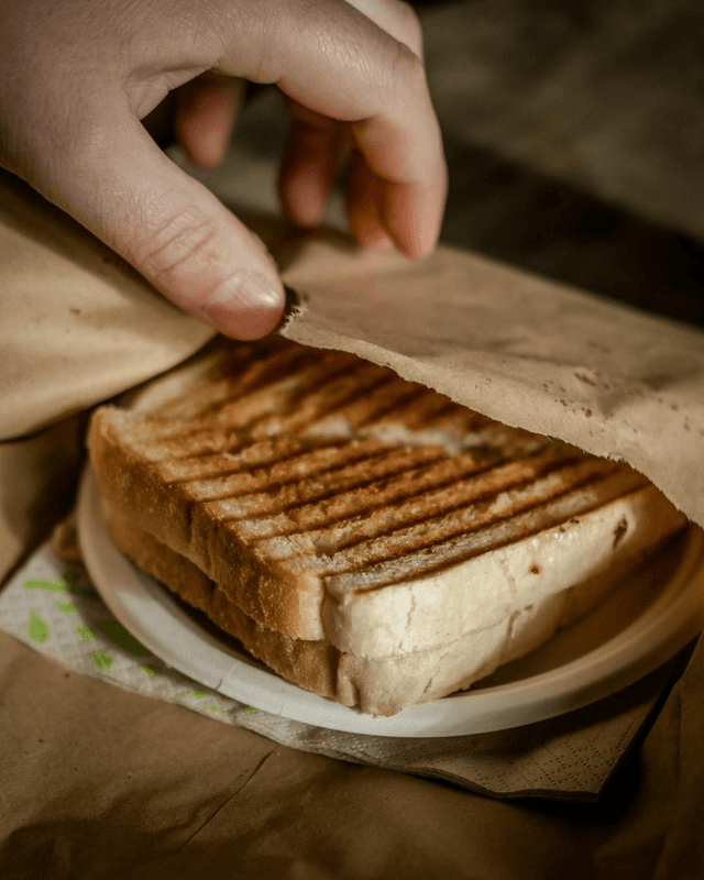 Small Americano and Cheese Toastie