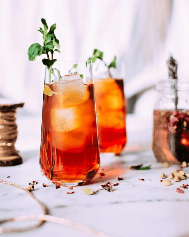 Peach iced tea SF